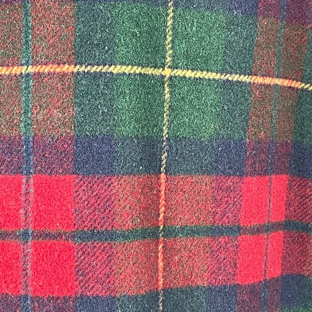 Talbots Plaid Wool Blazer Made USA Vintage Red Green Tartan Size M - Picture 5 of 10